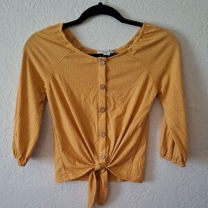 Knitworks Yellow Blouse with Elegant Design